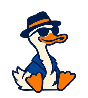 Pato da goduck sentado